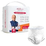AGEasy (Max Group) Unisex Adult Diaper Pants | M (Waist 61–115 cm) | Overnight Leak Protection | Wetness Indicator | Odour Lock | Anti-Bacterial | Skin Friendly- Amazon