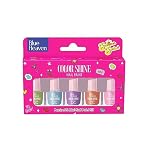 Blue Heaven Color Shine Nail Polish Set for Women | Pack of 5| Glossy Finish | Quick Drying | Long Lasting Nail Polish for Women | Chip Free Nail Paint | Gift Set for Women|Summer Sorbet, 25ml- Amazon