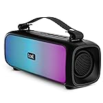 Boat Stone 580 Bluetooth Speaker with 12W RMS Stereo Sound, LED Lights, Up to 8 HRS Playtime, TWS Feature, FM Radio, Multi-Compatibility Mode, IPX4(Midnight Black)- Amazon