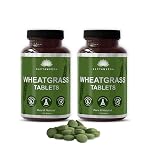 SAPTAMVEDA Organic Wheat Grass Tablets 240 Tablets (120 * 2) 500mg Each – Natural Antioxidant Superfood, Supports Healthy Joints, Immunity Booster, Non-GMO, Vegan- Amazon