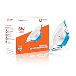 Orient Electric Moonlite 6W LED Ceiling Light, Cool White Light, Round, Pack of 1, Recessed Ceiling LED Light, Suited for 3 inch Junction Box (Aluminium) (6W, Pack of 1)- Amazon