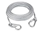 Steel Clothes Drying Rope 10 Meter with Locking Hooks, Heavy Duty Portable Laundry Clothesline Wire for Balcony, Camping, Indoor & Outdoor Use- Amazon