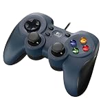 Logitech G F310 Wired Gamepad, Controller Console Like Layout, 4 Switch D-Pad, 1.8-Meter Cord, PC/Steam/Windows/AndroidTV – Grey/Blue- Amazon