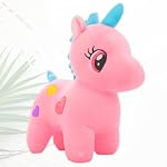 Storio Toys Super Cute Unicorn Teddy Bear Plush Soft Toy Cute Kids Birthday Animal for Baby Boys Girls (25 cm, Pink) | Best Valentine Gift- Amazon