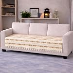 Cortina Printed Quilted Velvet Sofa Cover – Premium Sofa Couch Protector – Soft Plush Velvet, Non-Slip, Machine Washable Furniture Cover (White, 2 Seater)- Amazon