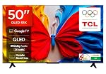 TCL 126 cm (50 inches) Metallic Bezel-Less, FHD Smart QLED Google TV 50S5K- Amazon