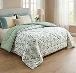 VAS COLLECTIONS Cloud Cotton Reversible AC Comforter for Double Bed | Super Soft 220 GSM Quilt/Duvet/Dohar | Lightweight All-Season Comforter | 88 x 90 Inches (1 Piece) (Sea Green, Orange)- Amazon