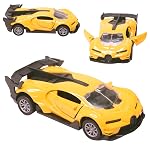 Toy Cloud 1:32 Bugatti Die Cast Metal Car Dashboard Toys Scale Model with Opening Doors Pull Back Cars Toys for 5 12 Years Kids Model Racing Kar Toy – Yellow- Amazon