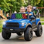 Baybee Bronco Baby Battery Operated Jeep for Kids | Ride on Toy Electric Car with LED Lights & Music | Rechargeable Battery Big Cars with Parental Control | Kids Car to Drive 3 to 8 Years (Blue)- Amazon