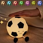 One94Store Football Shape Silicone Electronic Toy for Kids, 7 Color Changing Squishy Soft Touch USB 1200mAh Rechargeable Toy, Light-Up Football Kids Electronic Toy for Bedroom, Nursery & Home Decor- Amazon
