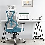 Da URBAN® Merlion Office Chair,High Back Mesh Ergonomic Home Office Desk Chair with 3 Years Warranty, Adjustable Armrests,Adjustable Lumbar Support,Tilt Lock Mechanism (Blue)- Amazon