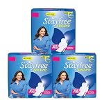 Stayfree Secure xl | Combo packs 120 Pads | Cottony Soft Sanitary Pads for Women | with Leak Lock Technology | Odour Control | Absorbs upto 100% Fluid | Up to 12 Hours of Protection |- Amazon