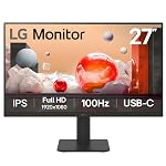 LG 27MS570B IPS Full HD (1920 x 1080) Monitor, 27 Inch, 100Hz, Anti-Glare, HDMI x 2, USB-C with PD65W, Height/Tilt Adjustable Stand, in-Built Speakers, Head Phone Out, Reader Mode, Flicker Safe- Amazon