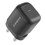 Ambrane 45W Fast Type C Charger Adapter for Mobiles & Type C Laptops, Small Size, GaN Charger, PD Technology, for iPhone, Samsung, MacBook, Android Mobiles, C Type Laptops, iPad (Charge i45, Black)- Amazon