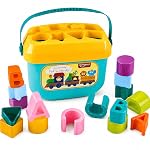 Toyshine Baby’s First Educational Shape Sorting Blocks Toy | 16 Pcs ABCD Learning Blocks & Shape Sorter | Early Development Activity Toy for 6 Months to 2 Years Old Boys & Girls- Amazon