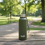 Clazkit Alpha Pro Classic Stainless Steel Water Bottle Single Wall 750ml| Lightweight, Leak-Proof, Reusable | Ideal for School Kid, Office, Gym & Travel | Green- Amazon