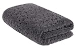 MAXOSHINE Microfiber Towels for Bath-Soft Coral Fleece Towel with Hook Quick Dry Super Absorbent-Bath Towel for Men and Women-70 x 140 cm (Grey)- Amazon