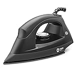 Orient Electric DIFG10GP Fabriglide 1000 W Dry Iron | German-made Weilburger coating on the soleplate| Silver Layered Thermostat for Better Heat Conductivity | 2 Year Warranty by Orient| Black & Grey- Amazon