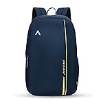 Aristocrat Nova 15L Laptop Backpack for Men & Women with Bottle Pocket | Padded Shoulder Straps, Multi Compartments | Travel & College Bag | Dark Blue- Amazon