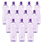 MILTON Pacific 1000 Water Bottle 1 Litre each, set of 12, Purple I PET Food Grade I BPA Free, Leak Proof I Wide Mouth, Easy To Clean I Fridge Bottles for Home, Office, Gym- Amazon