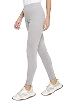 Alan Jones Clothing Womens High Rise Stretchable Workout Ankle Length Tights- Amazon