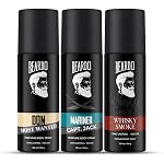 Beardo Don, Mariner Captain Jack & Whisky Smoke Body Spray Set for Men | Deodorant Perfume Body Spray | Citrus, Aqua & Woody Fragrances | 120ml x 3- Amazon