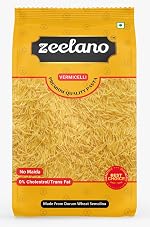 ZEELANO Vermicelli, 1kg, Durum Wheat Semolina Pasta, Plain- Amazon