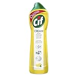 Cif Abrasive Surface Cleaner Cream, Lemon| Kitchen & Bathroom, Removes Grease, Dirt & Tough Stains with Natural Cleaning Particles, 500 ml- Amazon