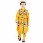 Gujrati Kedia Dress for Boys Kids Navratri Garba Angrakha Dhoti Set,Gujrati Costume for Boys (Material : Cotton)- Amazon