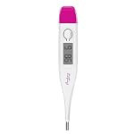 Amkay Digital Thermometer for Oral & Underarm Use – Fast & Accurate Temperature Reading in Celsius & Fahrenheit, Water-Resistant, Easy to Clean, 1 Year Warranty, White- Amazon