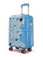 Safari Tazzo 8 Wheels 55cm Cabin Size Trolley Bag, Hard Case Polycarbonate, 360º Wheeling Small Carry-on Luggage, Suitcase for Travel, Trolley Bags for Travel, Printed- Amazon