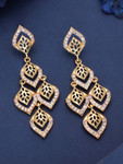 Anouk Gold-Plated Brass Artificial Beads Drop Earrings- Myntra
