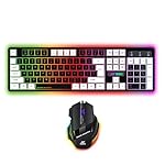 Ant Esports KM1410 Wired Gaming Keyboard and Mouse Combo, RGB LED Backlit, 25 Keys Anti-ghosting Water Resistant Membrane Keyboard, Carbon Black, Upto 3600 DPI RGB Gaming Mouse.- Amazon