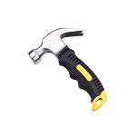 Heavy Duty Small Hammer Stubby Mini Claw Hammers Short Handle Rubber Grip (0.4 Kg)- Amazon