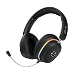 pTron Studio Xtreme, 70hrs Playtime, 40ms Low-Latency, Dual Device Pairing, Wireless Over Ear Headphones w/Detachable Mic & TruTalk ENC Calls, 40mm Drivers, RGB Lights, BT5.4 & Type-C Charging (Black)- Amazon
