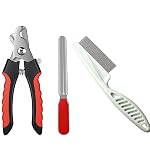 PSK PET MART Dog Grooming Combo of Nail Cutter Large with Clipper and Flea Comb for Dogs, Puppies, Cats, Rabbit- Amazon