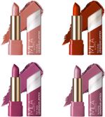 MILA BEAUTÉ Matte Longwear Lipstick Combo For Woman|Up To 8 Hrs Stay|Enriched With Vitamin E (Touch Of Nude, Birkin Brown, Indian Rose, Petal, 16.8 g)- Flipkart