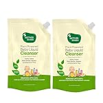 Mother Sparsh Natural Baby Liquid Cleanser (Powered by Plants) Cleanser for Baby Bottles, Nipples, Accessories and Toys, Refill Pack (1L)- Amazon