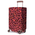 ACEPACK Polyester Fabric Stretchable & Washable Protective Luggage Cover Universal Cabin Size Fit 56 cms – 61 cms & 20″ for Hard/Soft Luggage Suitcase (Orange/Red)- Amazon