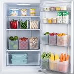 Fridge Storage Box Multipurpose Container for Storage Space-Saving Refrigerator Side Door Organizer for Kitchen Fruits, Vegetables Storage Containers- Transparent, 1 Pc, 950 ML- Amazon