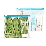 Multipurpose Storage Bags | Slider | 10 Bags | 21.3 x 18 cm | zip lock bags small | ziplock pouches | Reusable and Reclosable | Food Grade | Leak- Proof | Microwave Safe- Amazon