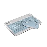 Acer Nano Pad Rechargeable Bluetooth Keyboard & Mouse Combo, 3 DPI Upto 1200 DPI, 78 Keys Anti Slip Back, Ultra Thin Design for Tablet, Laptop, Mobile, 10m Working Distance, Scissor Footed (Blue)- Amazon