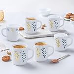 Larah by BOROSIL Niva Opalware Mug, Set of 6 Tea/Coffee Mugs, 240 ml Each, Microwave & Dishwasher Safe, Bone-Ash Free, Crockery Set Ideal for Daily Use & Gifting, White- Amazon