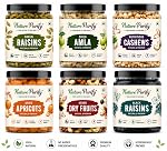 Nature Purify Premium Dried fruits Combo 1.5 kg (Cashews, Green Raisins, Apricots, Black Raisins, Amla, Mixed Nut.)- Amazon