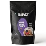 COCOSUTRA Millet Mocha Crunch Breakfast Granola 1 kg | 100% Natural, Vegan & Gluten Free | High Protein Cereal with Oats, Nuts, Seeds and Dry Fruits | Lightly sweetened with Jaggery- Amazon