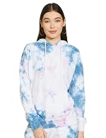 Symbol Women Cotton Hooded Relaxed Fit Sweatshirt (Tie-Dye | Pullover) (Available in Plus Sizes)- Amazon