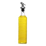 SimpArte Glass Oil and Vinegar Cruet, Seasoning Set for Dining Table, Home and Kitchen, 500 ml 30cm (Transparent) (1 Pack Oil Label)- Amazon