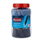 Reynolds AEROSLIM Ball Pen SET – 70 PENS (60 BLUE, 5 Black, 5 Red) | PEN WITH COMFORTABLE GRIP |BALL PENS FOR WRITING | PEN FOR STUDENTS & OFFICE STATIONERY | 0.7 mm TIP SIZE- Amazon
