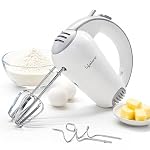 Lifelong 450W Hand Mixer with Beaters & Dough Hooks | 5-Speed Control with Turbo Boost | Low Noise 100% Copper DC Motor | Large Eject Button | Electric Beater for Cake, Dough, Cream & More- Amazon