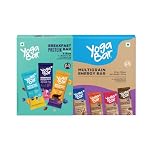 Yogabar Protein Bar Combo, 16 Bars | Multigrain Energy Bar x 10 and Breakfast Protein Bar x 6 | Protein Snack with High Fibre- Amazon